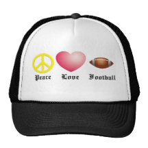 Peace, Love, Football Hat