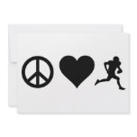 Peace Love Football invitations