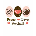 Peace Love Football Long Sleeve Tee t-shirts by SportyTeesGifts Peace Love Football Long Sleeve Tee t-shirts