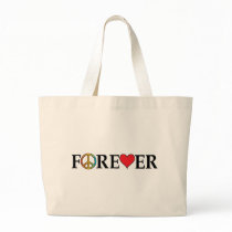 peace love forever bags