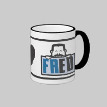 Peace Love Fred mugs