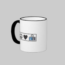 Peace Love Fred mugs