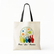 Peace Love Freedom bags by EveStock Peace Love Freedom bags