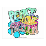 Peace Love Freedom Postcards