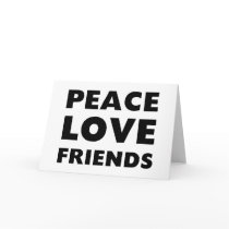 Peace Love Friends cards
