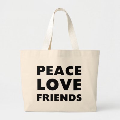 peace love friends tote bag from zazzle love friends 400x400