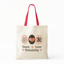 Peace Love Friendship Tote Bag bags