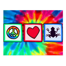 Peace, Love, Frogs Post Cards