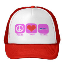 Peace Love Gambia Hats