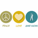 Peace Love Game Shows Photo Cutouts