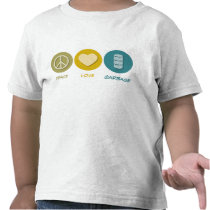 Peace Love Garbage t-shirts