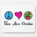 Peace Love Garden mousepads