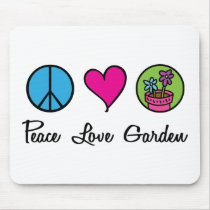 Peace Love Garden mousepads