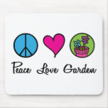 Peace Love Garden Mouse Mat