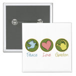 Peace, Love, Garden Pins