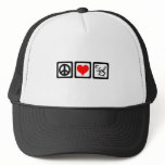 peace love gardening hat