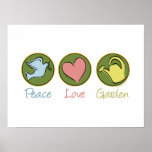 Peace Love Gardening Print