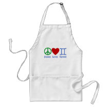 Peace Love Gemini Astrological Design Aprons