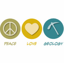 Peace Love Geology photo sculptures by 1000suns Peace Love Geology photo sculptures