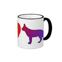 Peace Love German Shepherds Mug