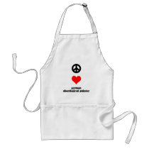 Peace love German Shorthaired Pointer aprons