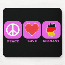 Peace Love Germany Mousepad