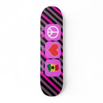 Peace Love Ghana Skateboard Deck