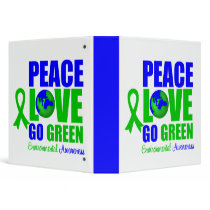 Peace Love Go Green Environment v2 Binder