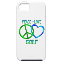 Peace Love GOLF iPhone 5 Case