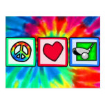 Peace, Love, Golf Postcards