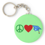 Peace Love Graduation T shirts and Grad Gifts Keychains