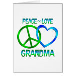 Peace Love Grandma Greeting Cards