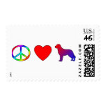 Peace Love Greater Swiss Mountain Dogs postage