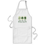 Peace Love Green Beer Apron