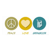 Peace Love Greengrocer posters