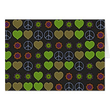 PEACE & LOVE GREETING CARD