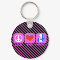 Peace Love Guatemala keychains by coolcountry Peace Love Guatemala keychains