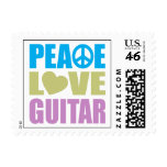 Peace Love Guitar Stamps