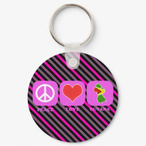 Peace Love Guyana keychains