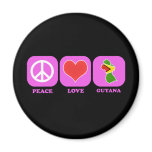 Peace Love Guyana magnets