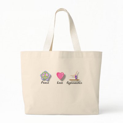 Peace Love Gymnastics Bag