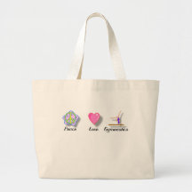 Peace Love Gymnastics Bag