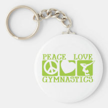 Peace Love Gymnastics Keychains