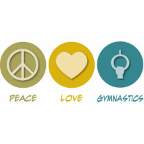 Peace Love Gymnastics photo sculptures by 1000suns Peace Love Gymnastics photo sculptures