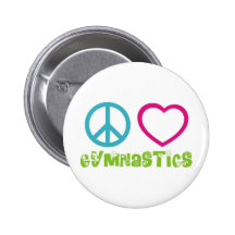Peace Love Gymnastics Pins