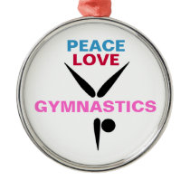 Peace Love Gymnastics Premium Ornaments ornaments