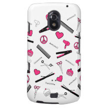 Peace, Love, & Hair Accessories (Pink) Galaxy Nexus Case