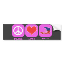 Peace Love Haiti bumper stickers by coolcountry Peace Love Haiti bumper stickers