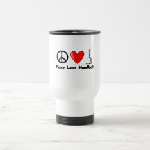 Peace, Love, Handbells Mug