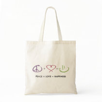Peace + Love = Happiness Bag